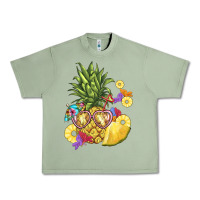 Oil Green pineapple enjoying Urban Heavy Tee - BarkalooDesign