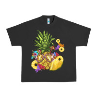 Pigment Black pineapple enjoying Urban Heavy Tee - BarkalooDesign