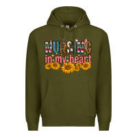 Army Green Nursing In My Heart Premium Hoodie - FaDigitalArtStudio