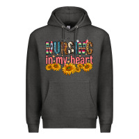 Charcoal Heather Nursing In My Heart Premium Hoodie - FaDigitalArtStudio