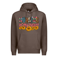 Coffee Nursing In My Heart Premium Hoodie - FaDigitalArtStudio