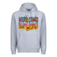 Heather Grey Nursing In My Heart Premium Hoodie - FaDigitalArtStudio