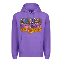 Purple Nursing In My Heart Premium Hoodie - FaDigitalArtStudio