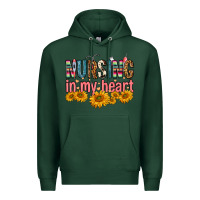 Sports Green Nursing In My Heart Premium Hoodie - FaDigitalArtStudio