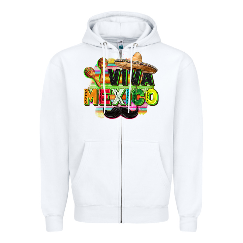 Viva Mexico Zipper Hoodie by FaDigitalArtStudio | Teevron