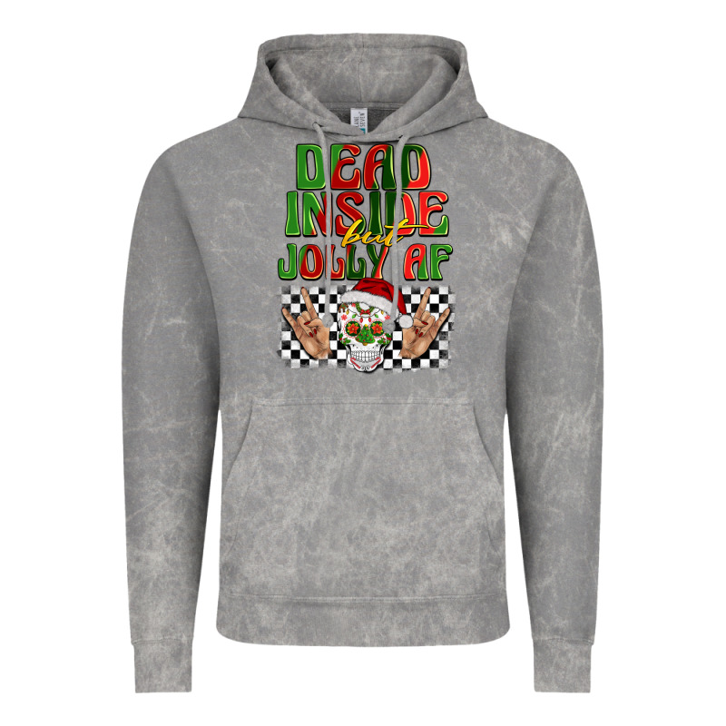 Dead Inside But Jolly Af Vintage Hoodie by BarkalooDesign | Teevron
