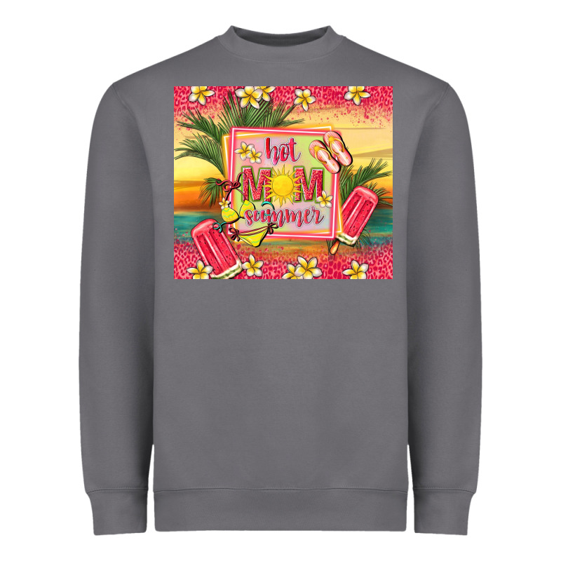 Hot Mom Summer Heavyweight Sweatshirt by TumblerDesignByShophia | Teevron