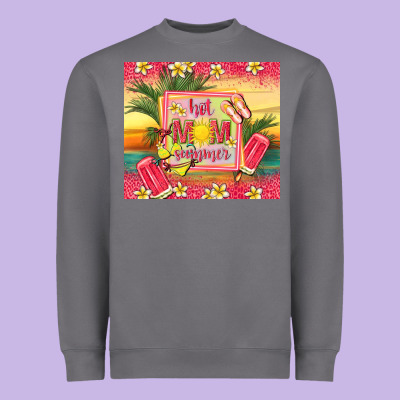 Hot Mom Summer Heavyweight Sweatshirt Designed By Tumblerdesignbyshophia