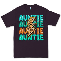 Plum auntıe with lightning bolt Premium Tee - MaliasSmallBusiness