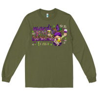Army Green Mardi Gras Day Nurse Long Sleeve Tee - NancyCooperArtShop