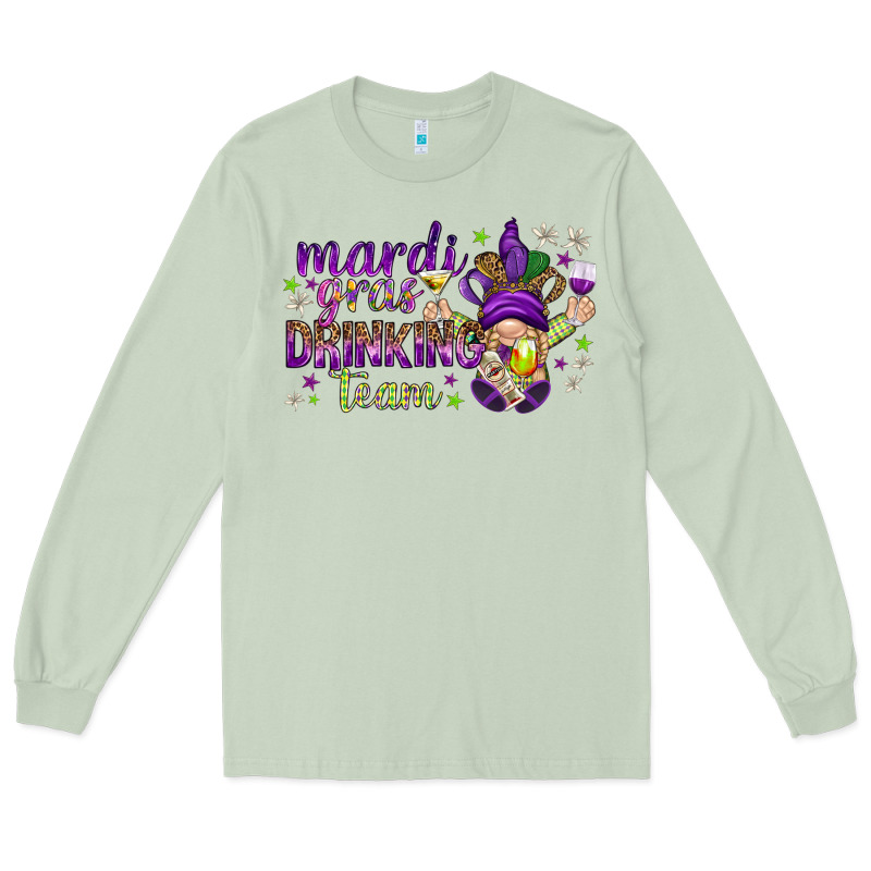 Mardi Gras Day Nurse Long Sleeve Tee by NancyCooperArtShop | Teevron