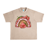 French Oak strawberry rainbow Urban Heavy Tee - BarkalooDesign