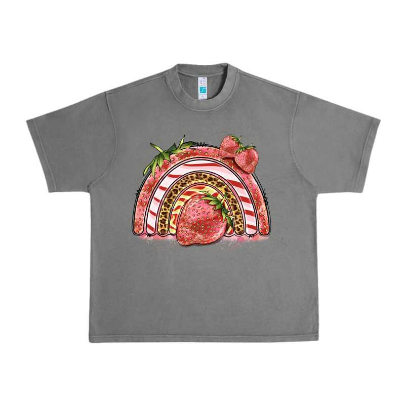 Strawberry Rainbow Urban Heavy Tee by BarkalooDesign | Teevron