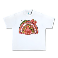 White strawberry rainbow Urban Heavy Tee - BarkalooDesign
