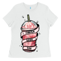 White finish your tbr Ladies Tee - MaliasSmallBusiness