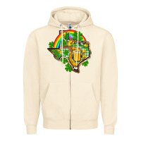 Sandshell Texas St. Patrick's Day Zipper Hoodie - OliviaCreatesArt