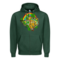 Sports Green Texas St. Patrick's Day Zipper Hoodie - OliviaCreatesArt