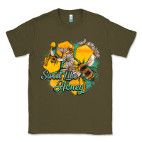 Army Green sweet like honey Classic Tee - Artiststas