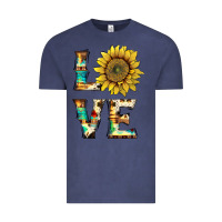 Vintage Denim western love with sunflower Vintage Tee - Artiststas