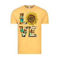 Vintage Mustard western love with sunflower Vintage Tee - Artiststas