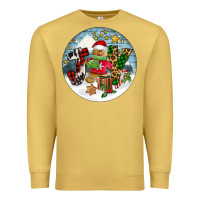 Antique Gold Joy gingerbread Premium Sweatshirt - FaDigitalArtStudio