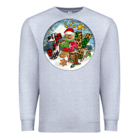 Heather Grey Joy gingerbread Premium Sweatshirt - FaDigitalArtStudio