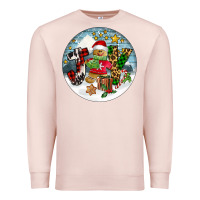 Pale Pink Joy gingerbread Premium Sweatshirt - FaDigitalArtStudio