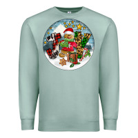 Seafoam Joy gingerbread Premium Sweatshirt - FaDigitalArtStudio