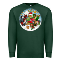 Sports Green Joy gingerbread Premium Sweatshirt - FaDigitalArtStudio