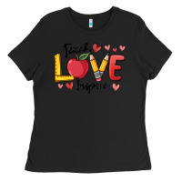 Black teach love inspire Ladies Tee - MaliasSmallBusiness