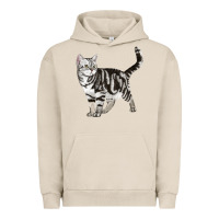 Pigment French Oak American Shorthair Cat Urban Hoodie - LillyAllenDesigns