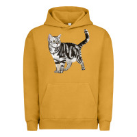 Pigment Peanut Butter American Shorthair Cat Urban Hoodie - LillyAllenDesigns