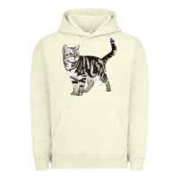 Pigment Pistachio American Shorthair Cat Urban Hoodie - LillyAllenDesigns