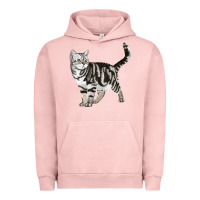 Pigment Salmon American Shorthair Cat Urban Hoodie - LillyAllenDesigns