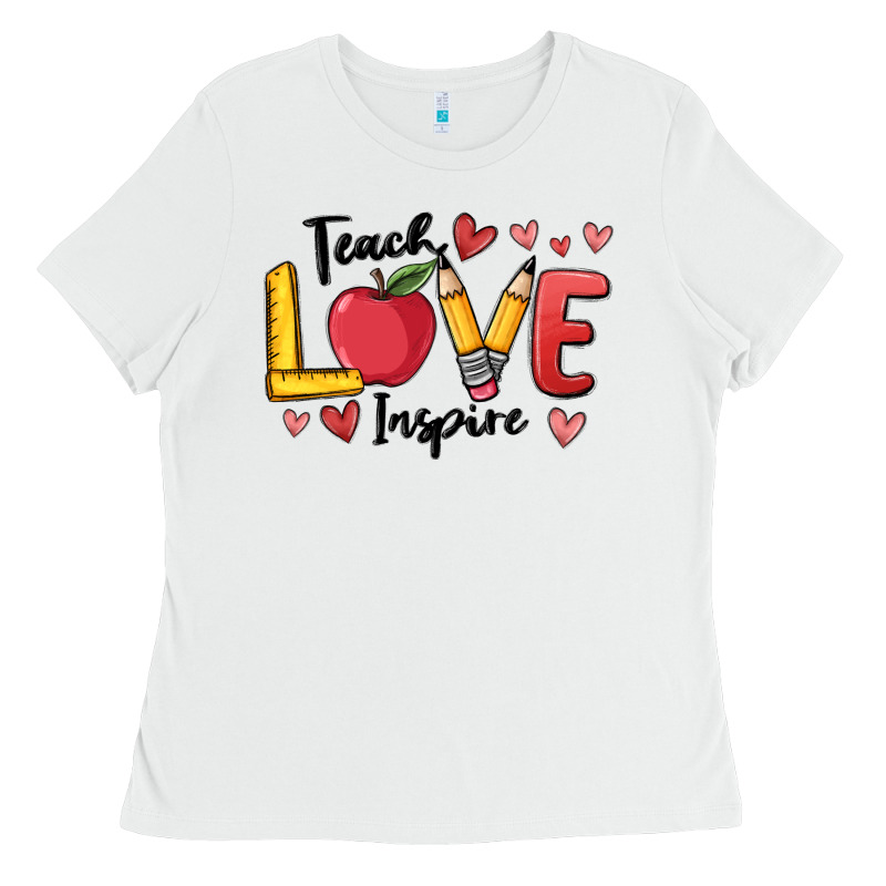 Teach Love Inspire Ladies Tee by MaliasSmallBusiness | Teevron
