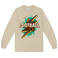 Mushroom Football vibes Long Sleeve Tee - NancyCooperArtShop