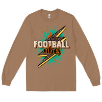 Toasted Coconut Football vibes Long Sleeve Tee - NancyCooperArtShop