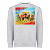 Heather Grey summer mom Heavyweight Sweatshirt - TumblerDesignByShophia