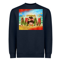 Navy summer mom Heavyweight Sweatshirt - TumblerDesignByShophia