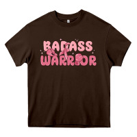 Chocolate Brown badass warrior Heavy Core Tee - MaliasSmallBusiness