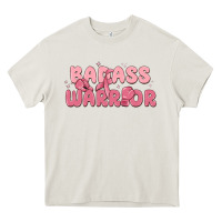 Cream badass warrior Heavy Core Tee - MaliasSmallBusiness