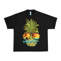 Black pineapple summer Urban Heavy Tee - BarkalooDesign