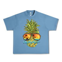 Pebble Blue pineapple summer Urban Heavy Tee - BarkalooDesign