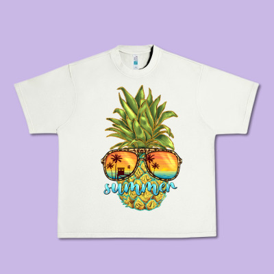 Pineapple Summer Urban Heavy Tee Designed By Barkaloodesign