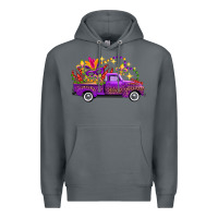 Rock Mardi Gras Leopard Truck Premium Hoodie - FaDigitalArtStudio