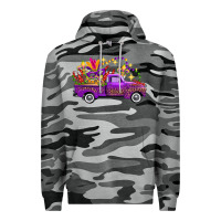 Slate Camo Mardi Gras Leopard Truck Premium Hoodie - FaDigitalArtStudio