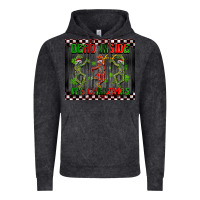 Vintage Black dead inside but it's Christmas dancing skeletons Vintage Hoodie - BarkalooDesign