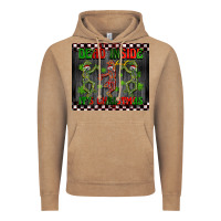 Vintage Coffee dead inside but it's Christmas dancing skeletons Vintage Hoodie - BarkalooDesign