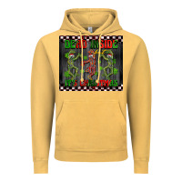 Vintage Mustard dead inside but it's Christmas dancing skeletons Vintage Hoodie - BarkalooDesign