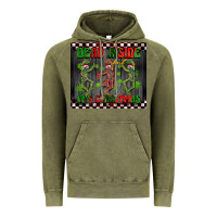 Vintage Olive dead inside but it's Christmas dancing skeletons Vintage Hoodie - BarkalooDesign